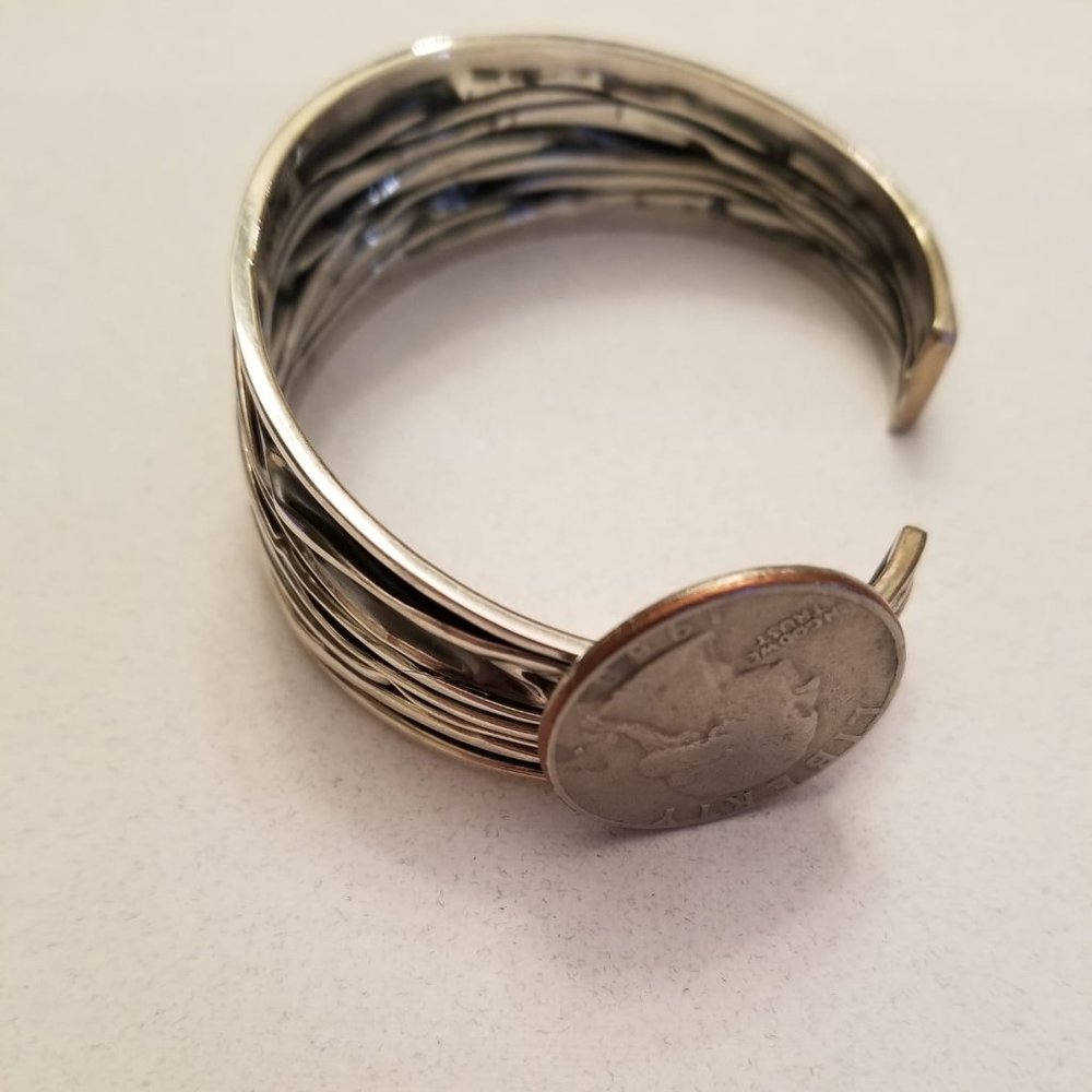 Solid Sterling Silver Medium Tapered Oxidized Cas… - image 6